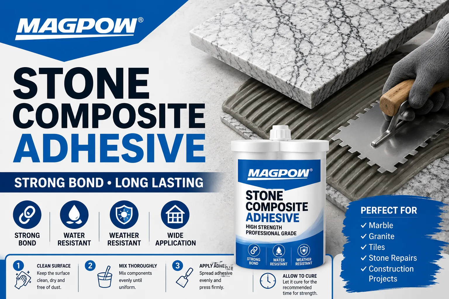 Application Guidelines for Stone Composite Adhesive