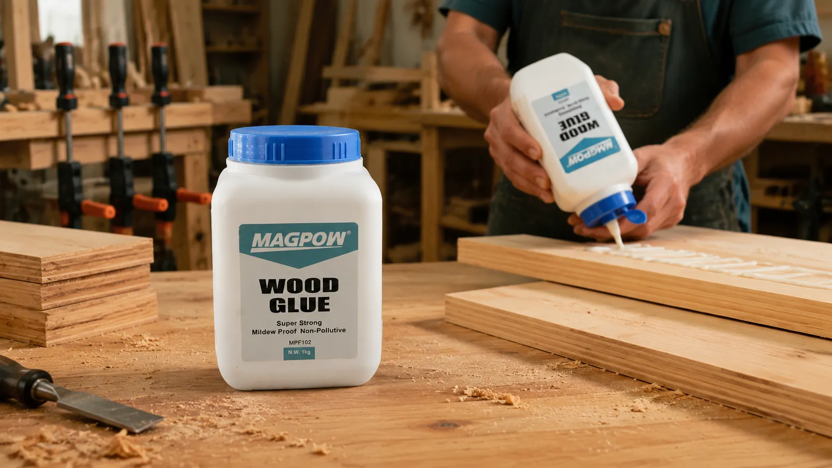 PVA White Wood Glue - Water-Based