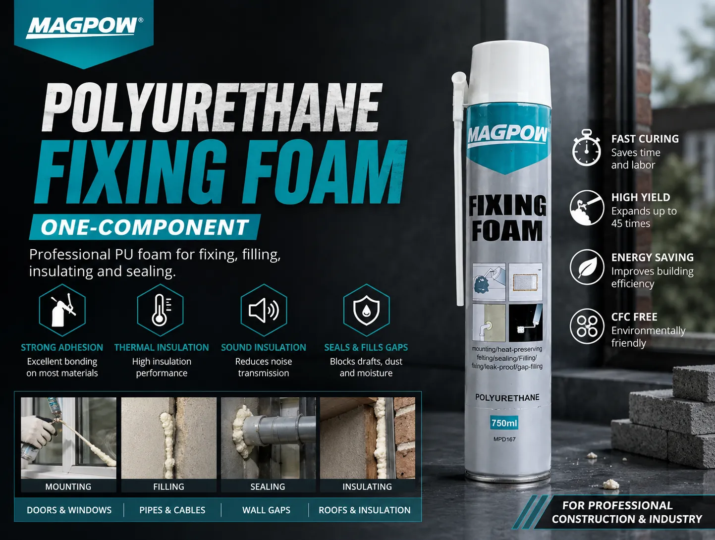 Polyurethane Fixing Foam -One Component